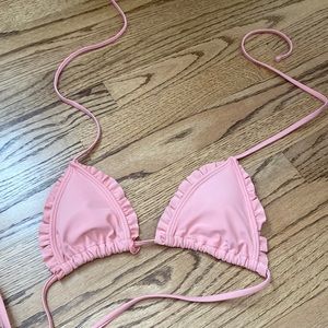 Pink bikini top